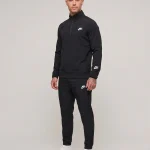 Conjunto Deportivo Nike Dri-Fit Negro con Cierre de 1/4