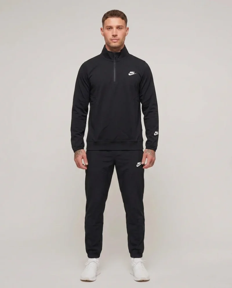 Conjunto Deportivo Nike Dri-Fit Negro con Cierre de 1/4 - Imagen 2